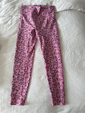 Old Navy Pink Floral Print Leggings